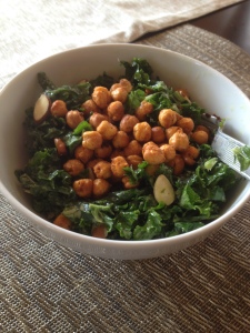 kale salad chickpeas